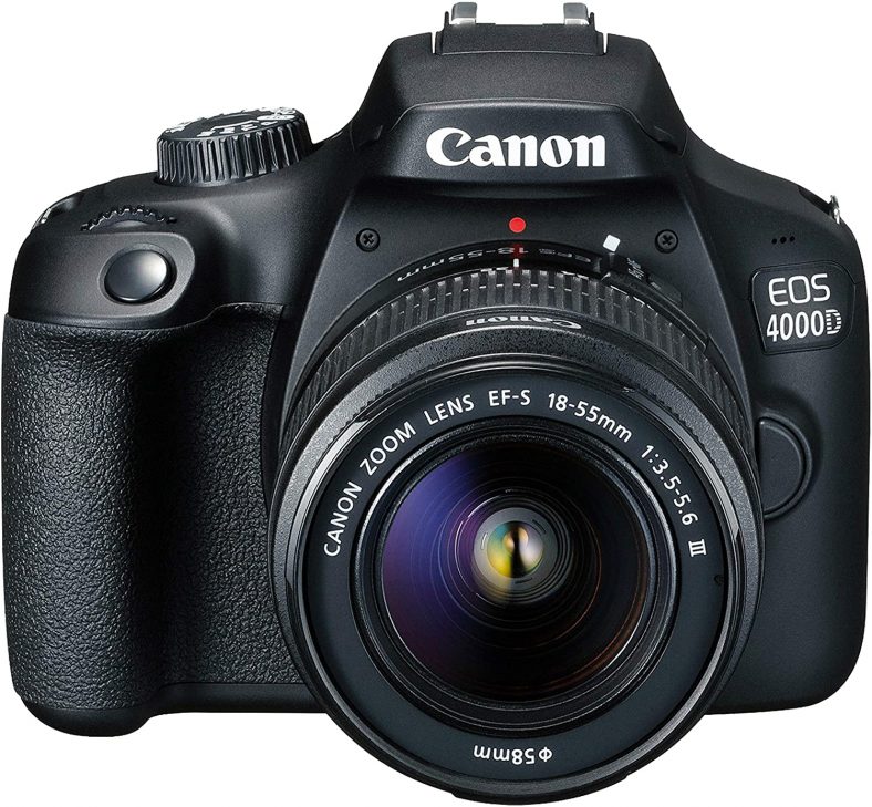 Canon EOS 4000D DSLR Camera with 18-55mm f/3.5-5.6 Zoom Lens