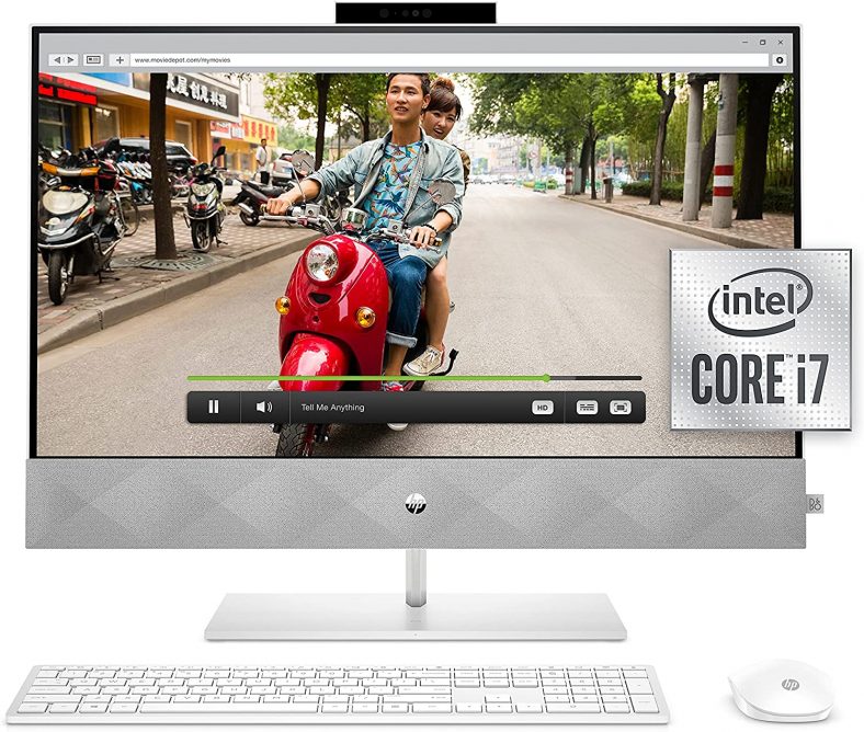 HP 27 Pavilion All-in-One PC, 10th Gen Intel i7-10700T