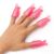 HiMo 10PC Plastic Acrylic Nail Art Soak (Pink)
